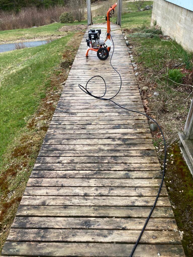 Pressure washing